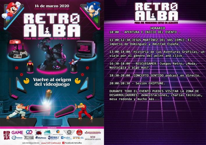 Horario oficial Retroalba 2020